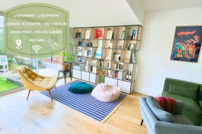 Spacieux et lumineux - 4 chambres - Jardin - WIFI